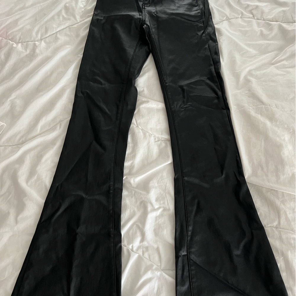 Edikted leather pants, color: black, size: small